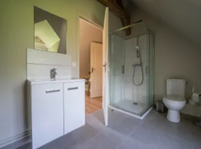 Salle de bains tout confort pour les locations de gîte